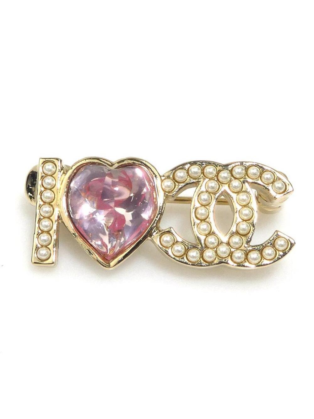 Auth Chanel Cc Logo Brooch #376978C38B